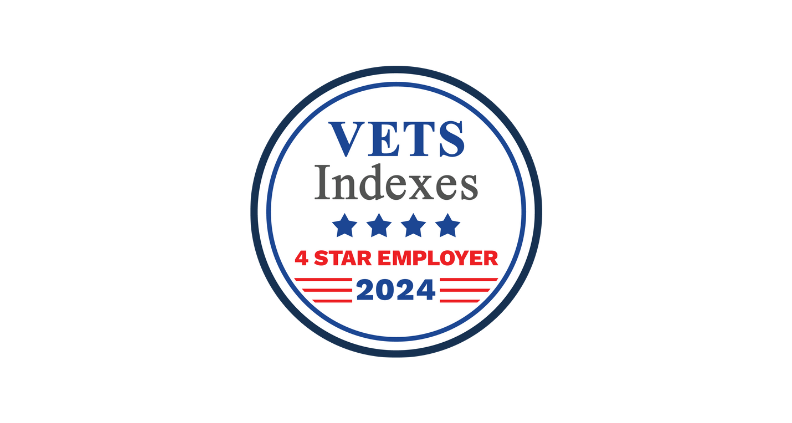 Logo of the 2024 VETS Indexes 4 Star Employer