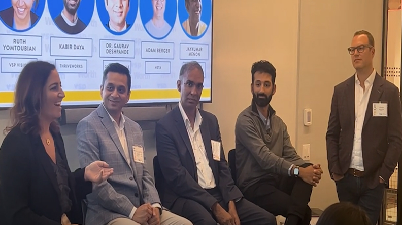 Image of panel for Worth's "AI for Health Access" discussion in New York City. 