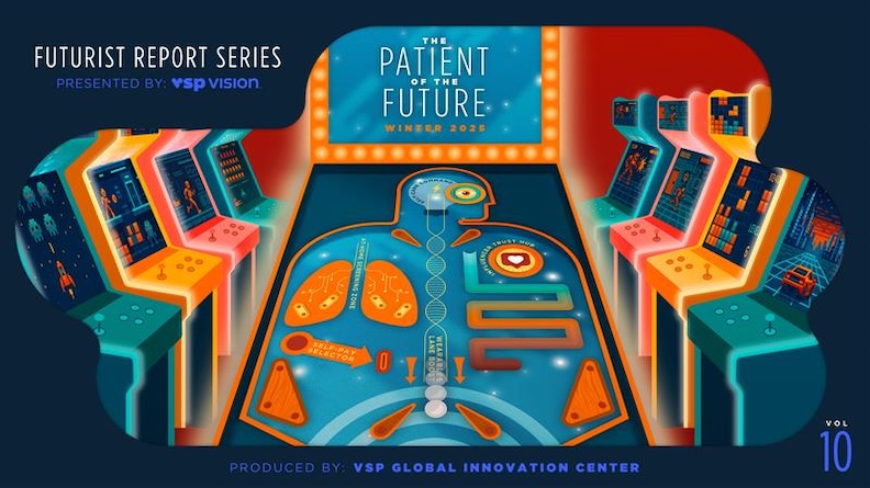 The cover of the Global Innovation Center's "Patient of the Future" Futurist Report. 