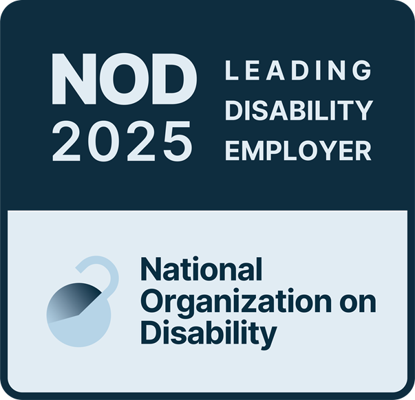 NOD 2025 Leading Disability Employer Logo